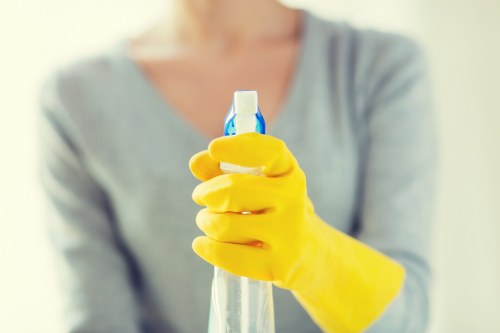 Office cleaning team working in a Battersea workplace