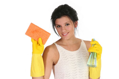 Oven cleaner in Battersea working on a built-in appliance