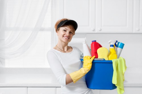 Local carpet cleaner treating stains and dirt in Battersea