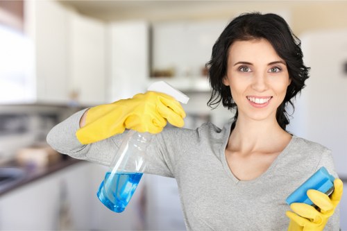 Local cleaning team handling a Battersea apartment refresh
