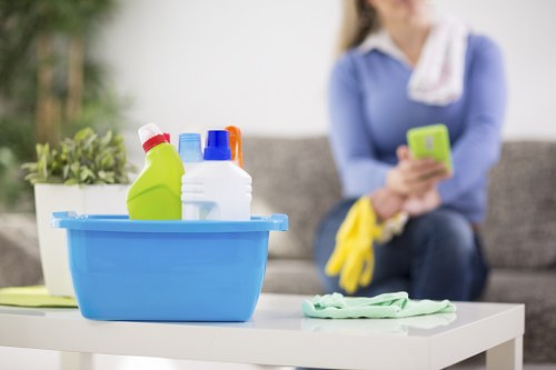 Deep cleaning tasks in a Battersea office kitchen and break area