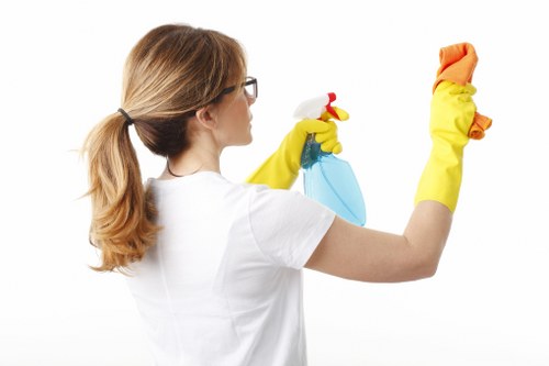 Thorough kitchen cleaning during a Battersea move-out service